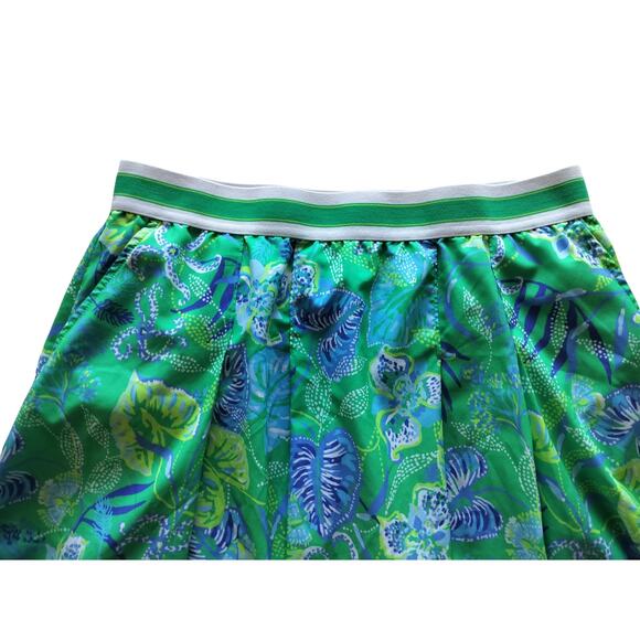 Lilly Pulitzer Women's Botanical Green Pleated Silvana Skirt Skort Size S - Picture 3 of 12